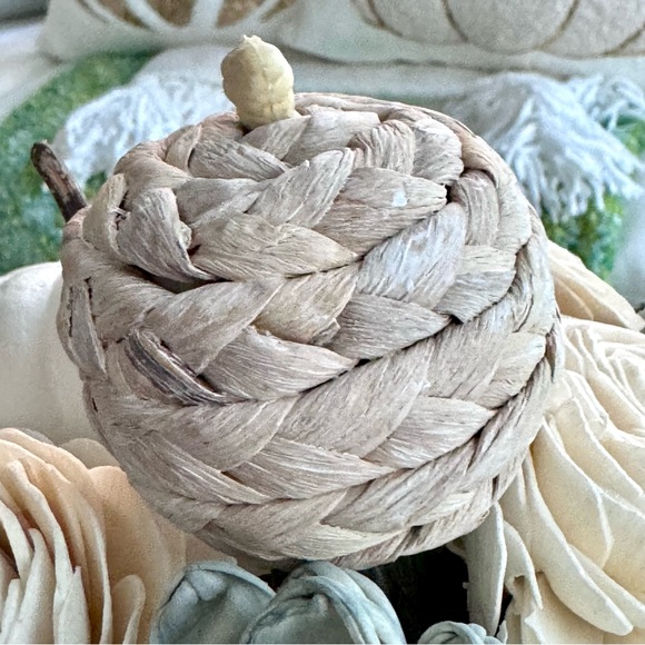 NEW! Pumpkin & Flowers Designer White Pumpkin - Picture 9 of 14